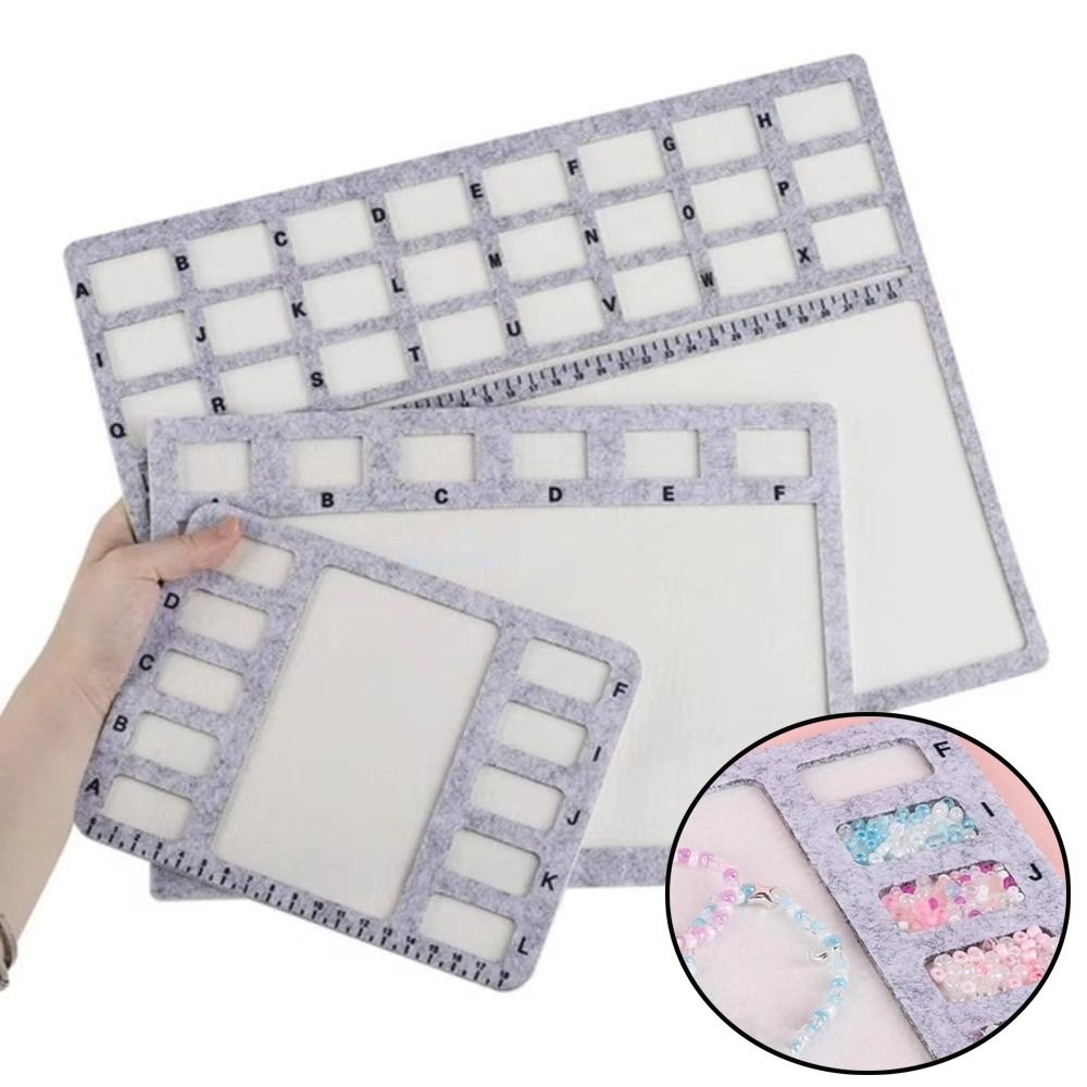 Jewelry Making Table - Felt Felt Beading Tray Alphabetic Scale