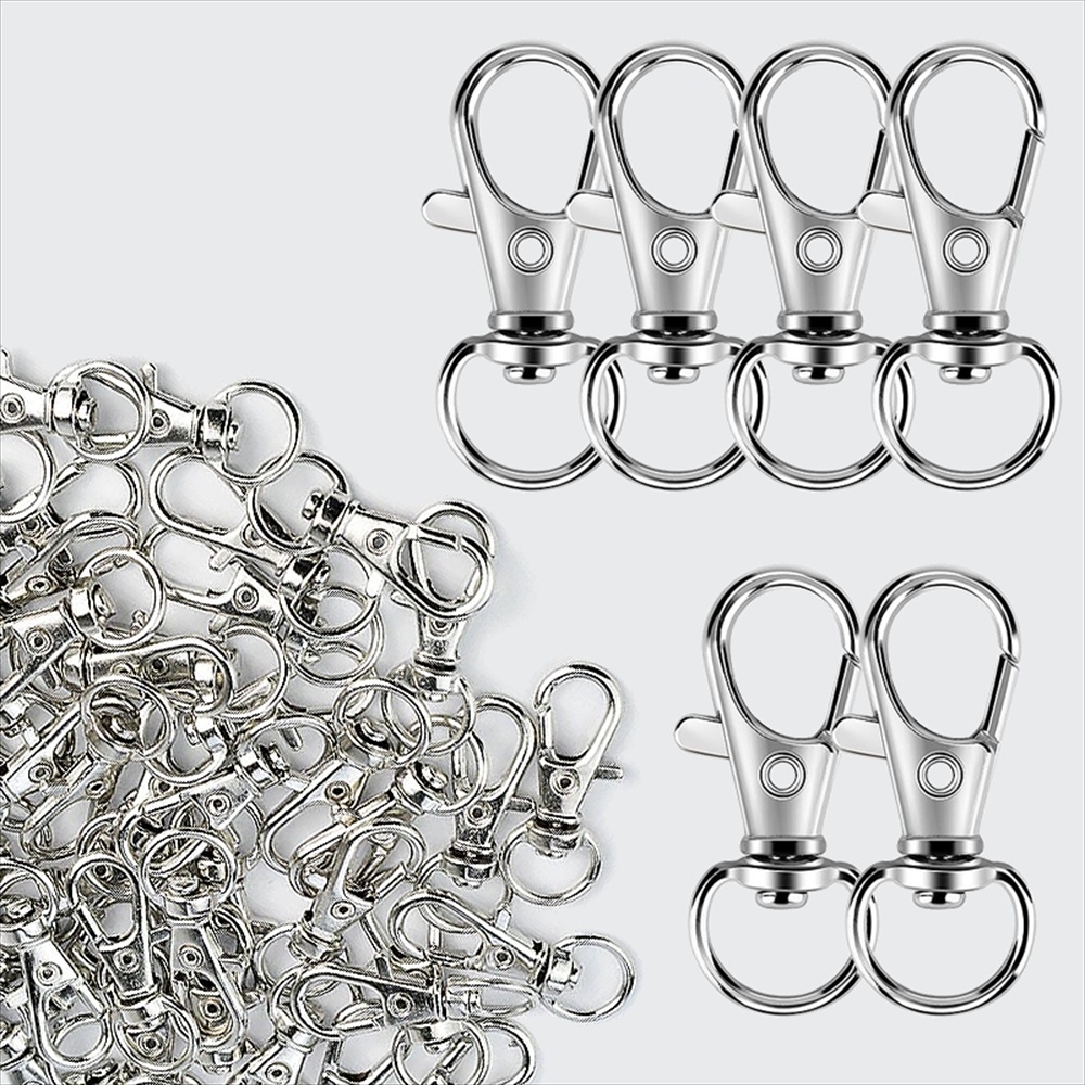 25-200Pcs Metal Swivel Snap Ho - Jewelry Making Hoops ulasan dan harga
