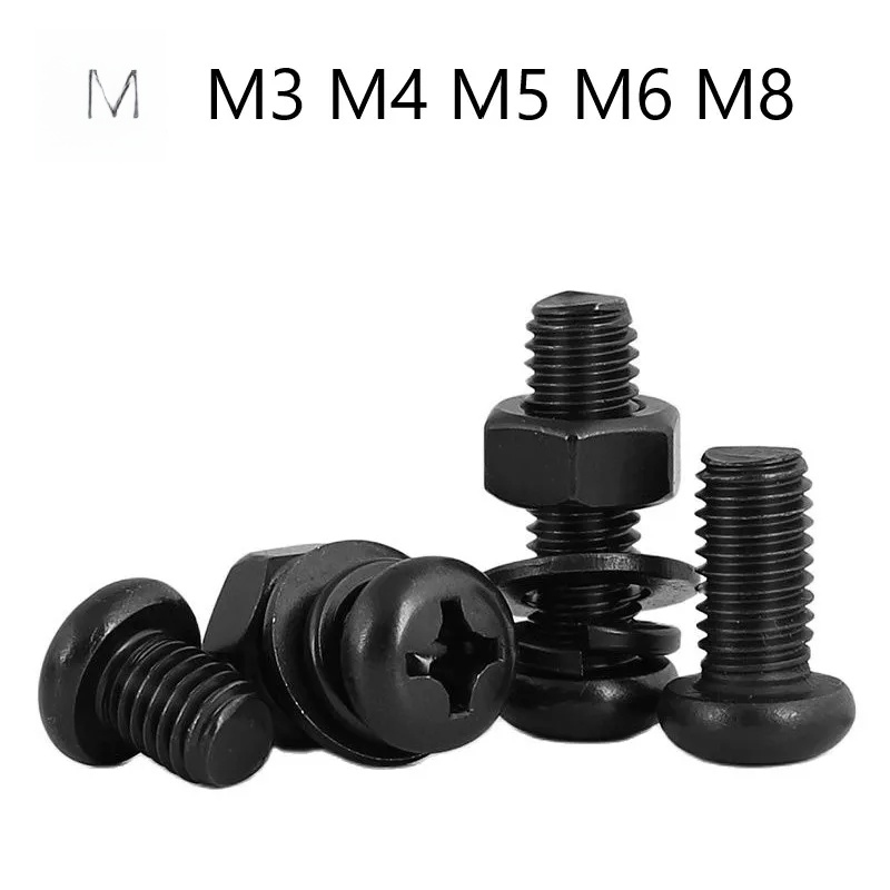 M3 M4 M5 M6 M8 Black Oxide 304 - Head Pin Assorted ulasan dan harga