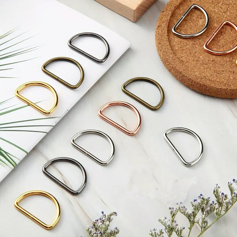 38/58/80 Pcs D Rings Metal Buc - Jewelry Making Hoops ulasan dan harga