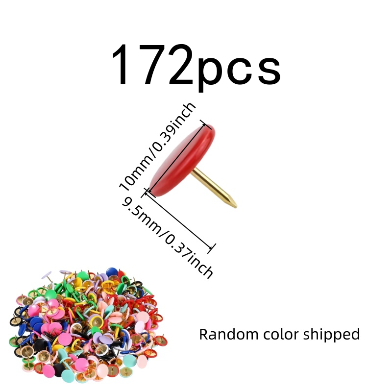 172 pcs Round Head Push Pins,  - Head Pin Assorted ulasan dan harga