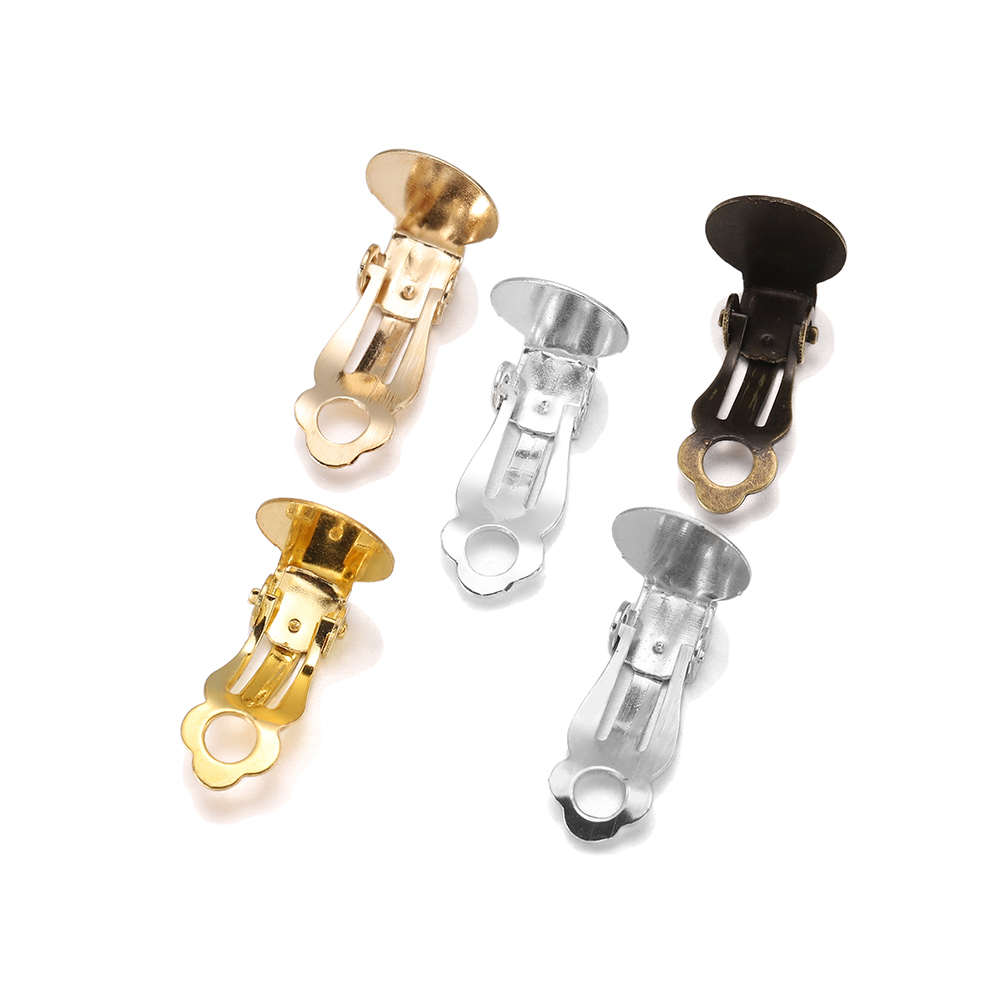 50pcs/Lot 10mm Meatl Ear Clips - Jewelry Making Soldering Kit ulasan dan harga