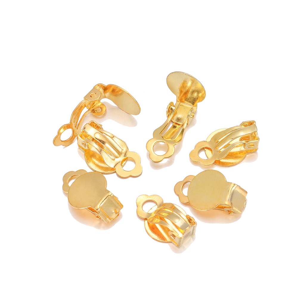 50pcs/Lot 10mm Meatl Ear Clips - Jewelry Making Soldering Kit ulasan dan harga