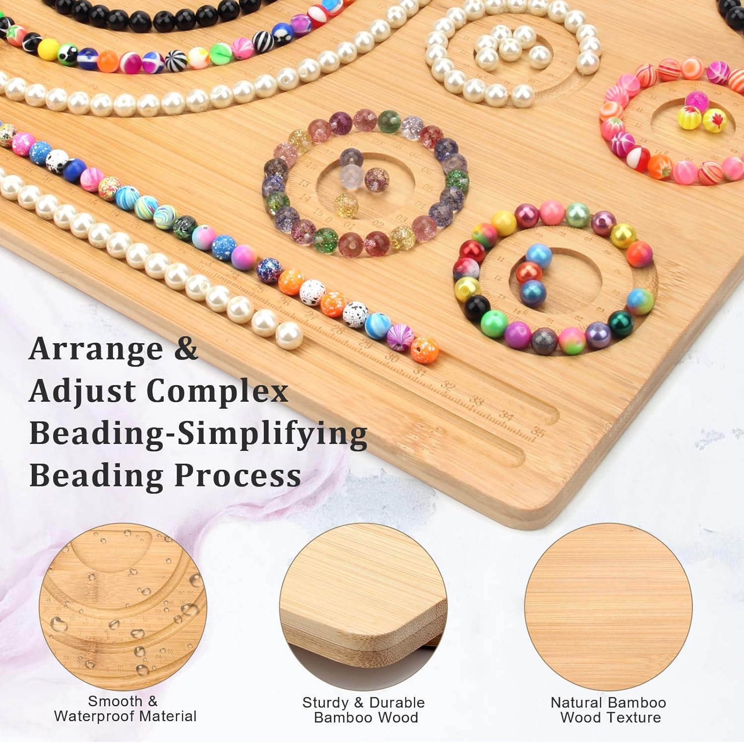 Wooden Beading Design Board Ba - Jewelry Making Table ulasan dan harga