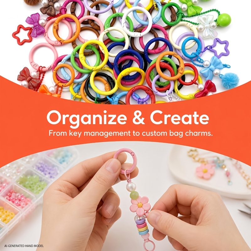100pcs Colorful 25mm Round Spr - Jewelry Making Hoops ulasan dan harga