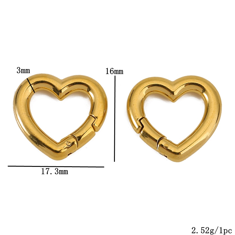2pcs Stainless Steel Clasps He - Jewelry Making Hoops ulasan dan harga