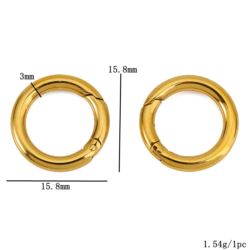 2pcs Stainless Steel Clasps He - Jewelry Making Hoops ulasan dan harga