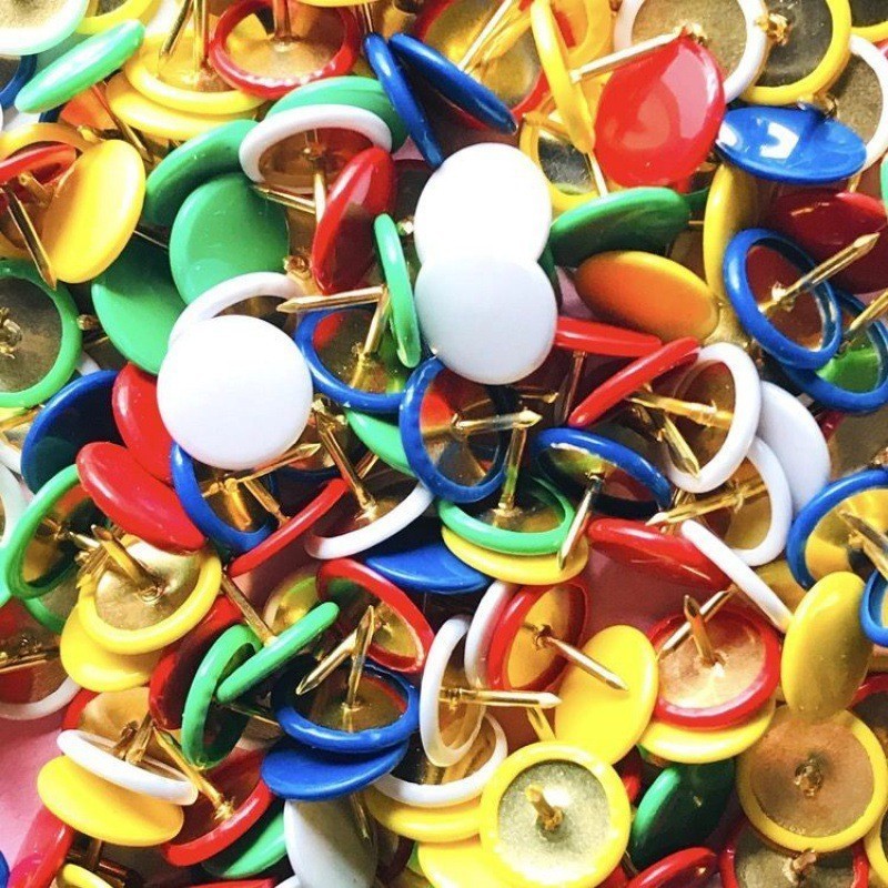 116 pcs Round Head Push Pins,  - Head Pin Assorted ulasan dan harga