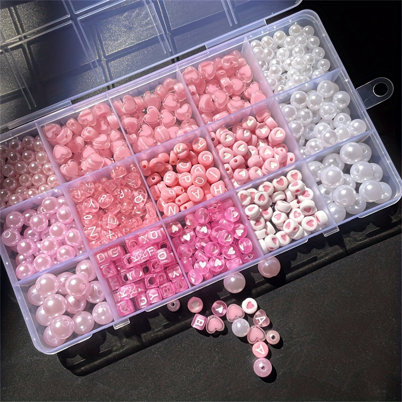 10-Piece Pink Alphabet Box, Ac - Jewelry Making Tutorial ulasan dan harga