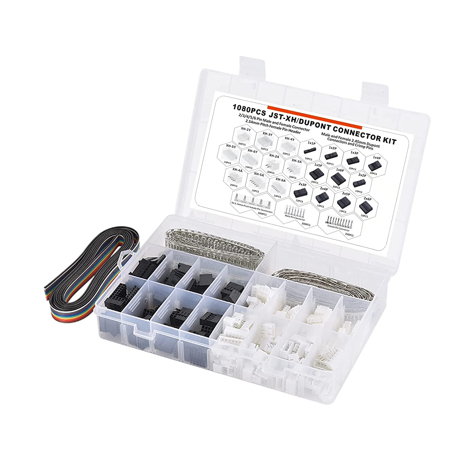 1080PCS Dupont/JST-XH Terminal - Head Pin Assorted ulasan dan harga