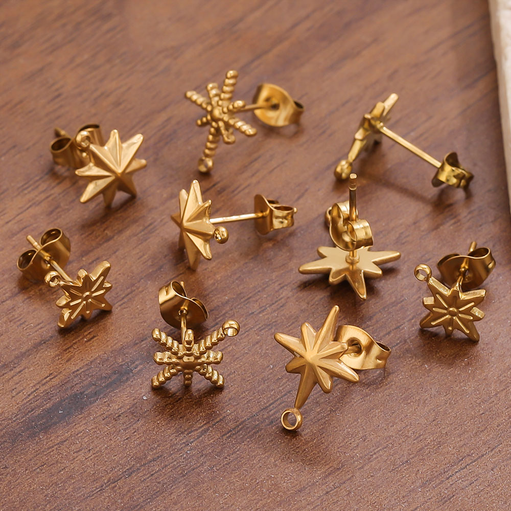6pcs Stainless Steel Earrings  - Jewelry Making Soldering Kit ulasan dan harga