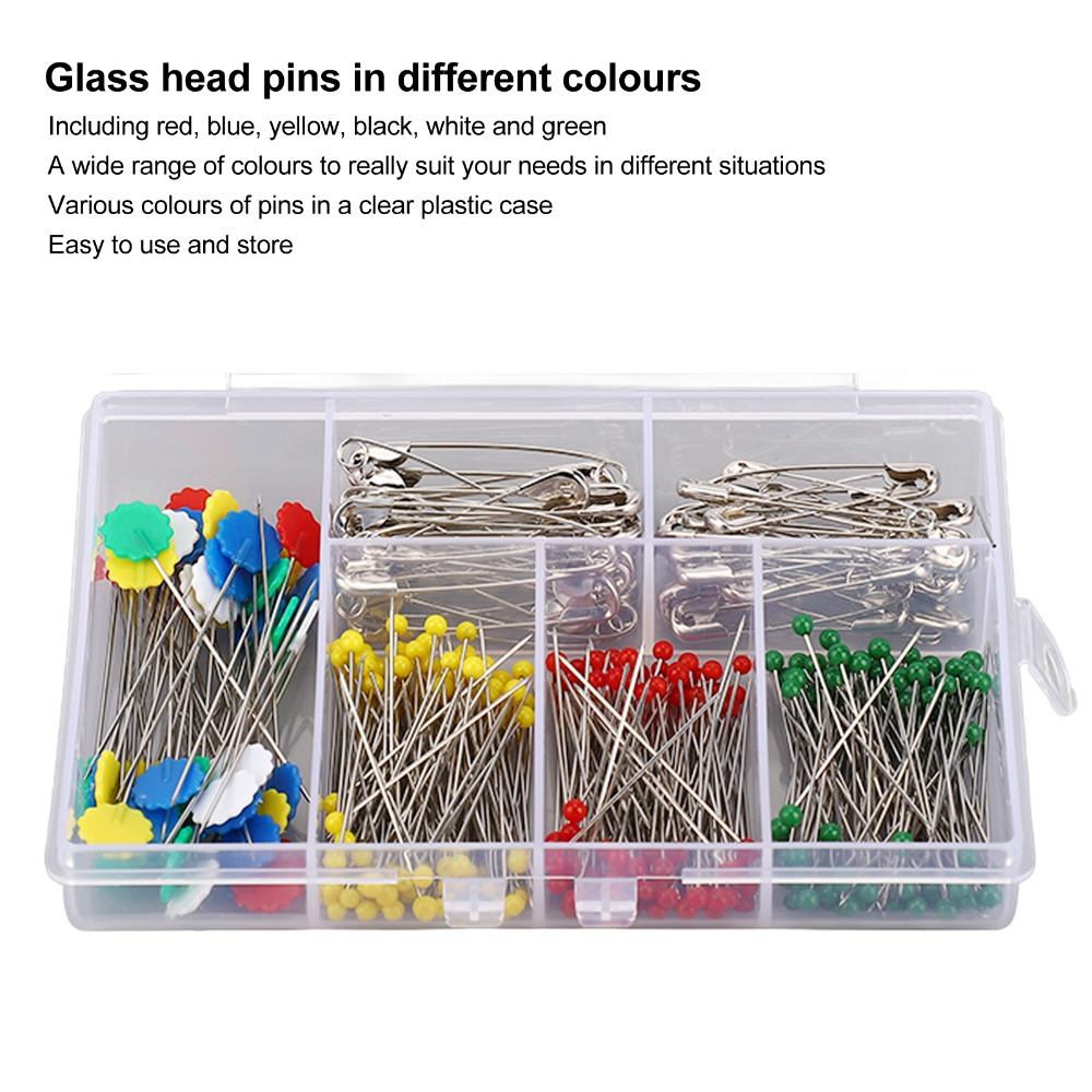 400pcs Bulk Sewing Pins Set Mu - Head Pin Assorted ulasan dan harga