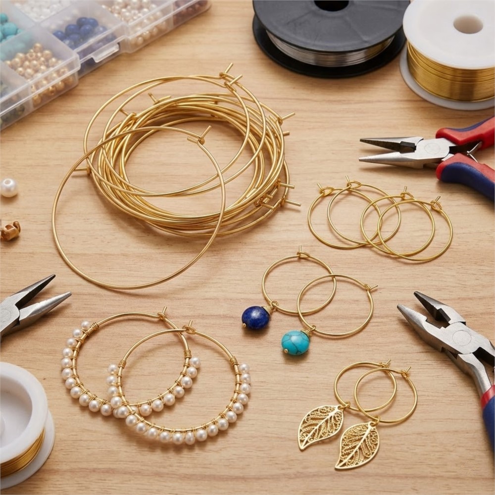 50Pcs 316 Stainless Steel 15 2 - Jewelry Making Hoops ulasan dan harga