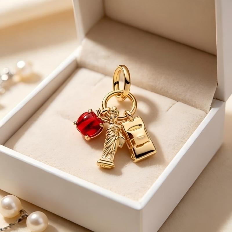 New Gold Plated New York Theme - Jewelry Making York ulasan dan harga