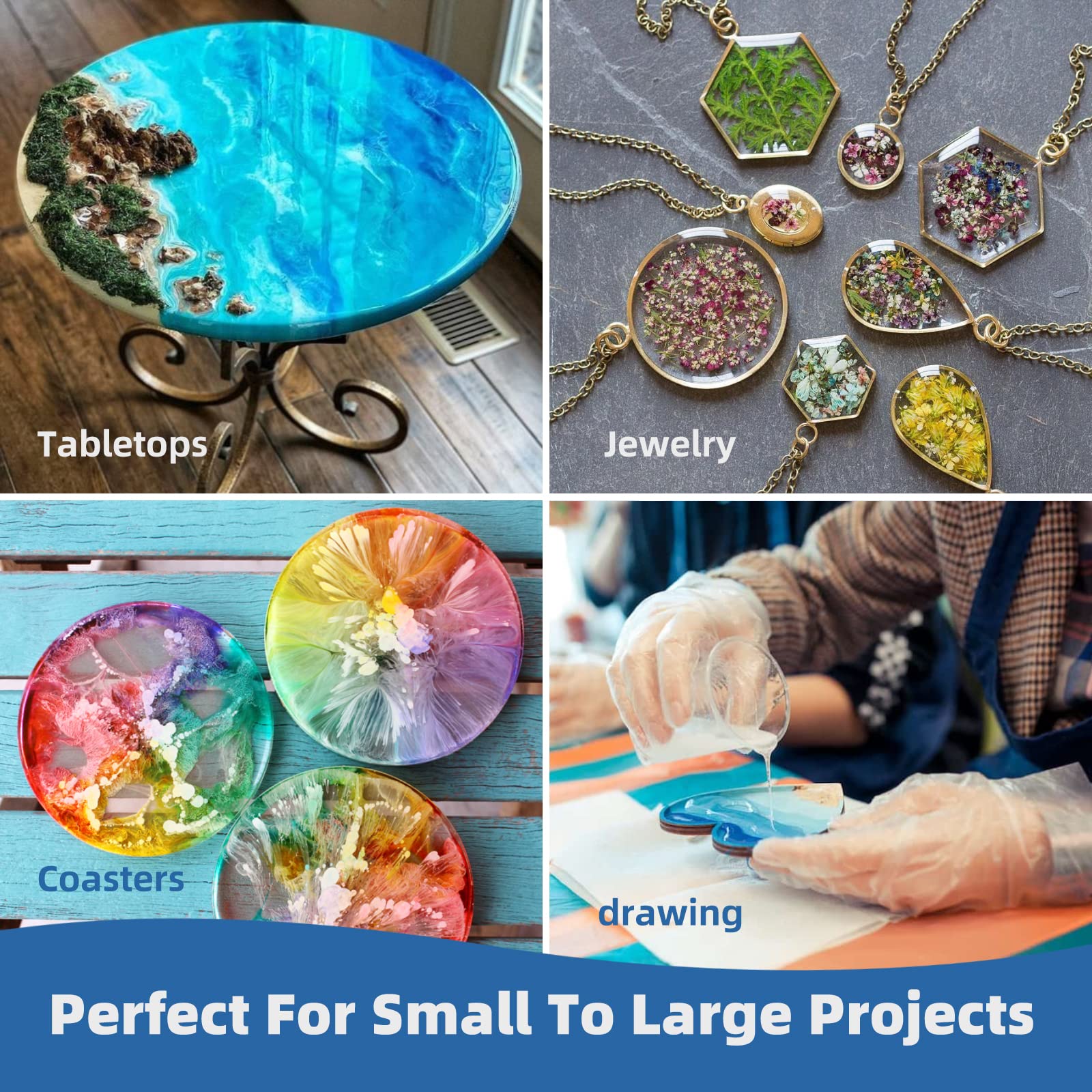 250ml-1000ml Epoxy Resin Casti - Jewelry Making Tutorial ulasan dan harga
