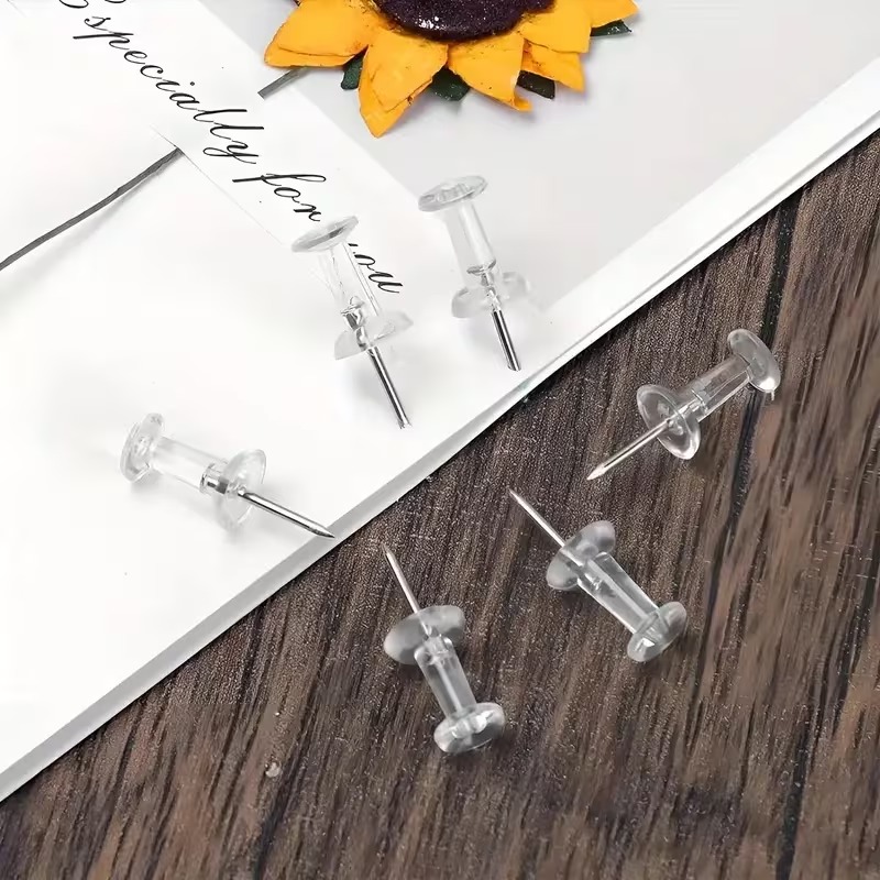 50/100pcs Assorted Color Push  - Head Pin Assorted ulasan dan harga