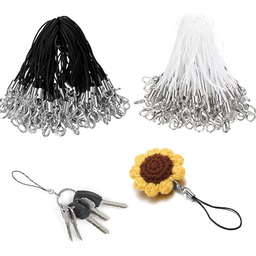50/100Pcs Black White Strap Ch - Jewelry Making Hoops ulasan dan harga
