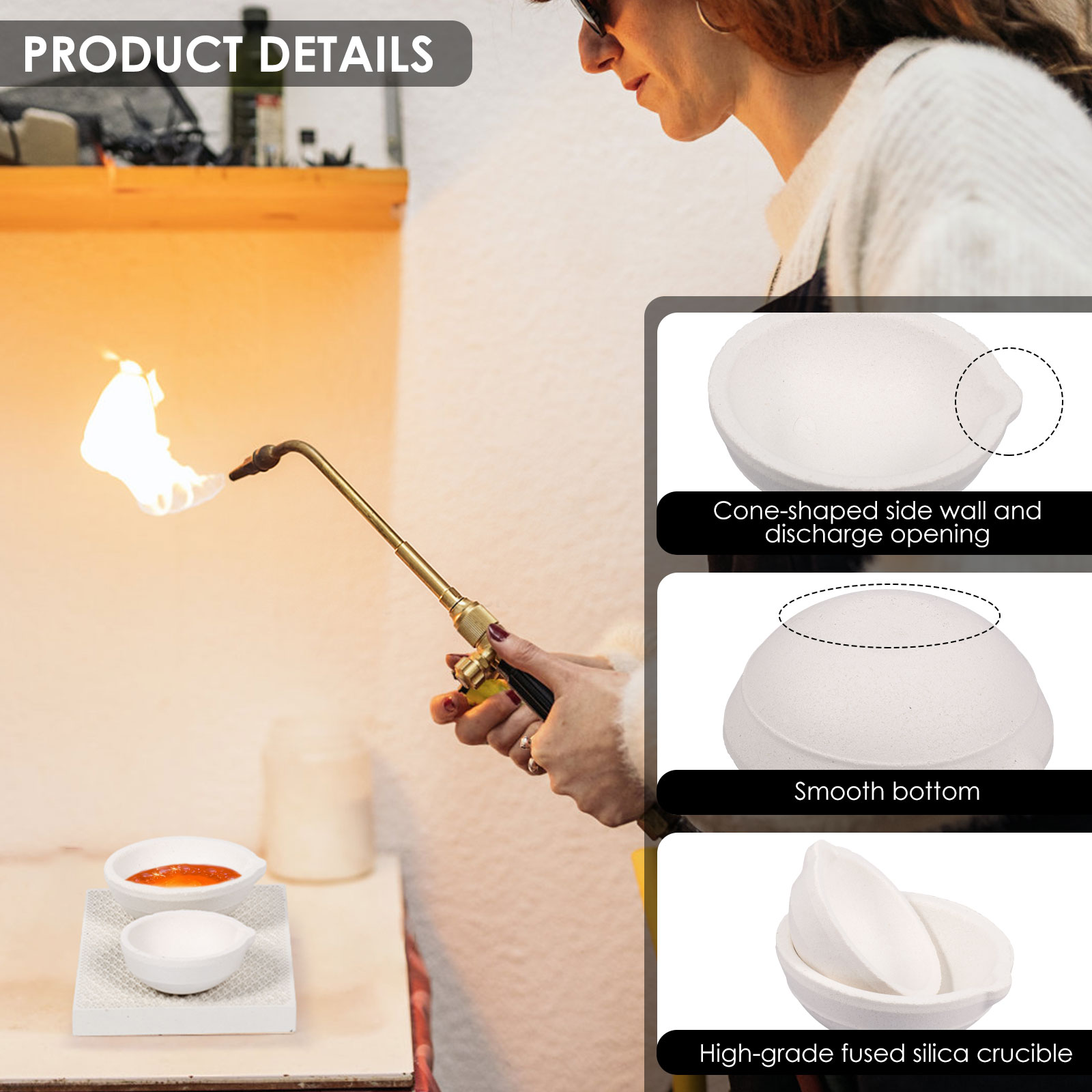 Crucible Set High Purity Torch - Jewelry Making Torch ulasan dan harga