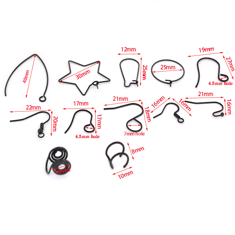 30-10Pcs Stainless Steel Earri - Jewelry Making Hoops ulasan dan harga