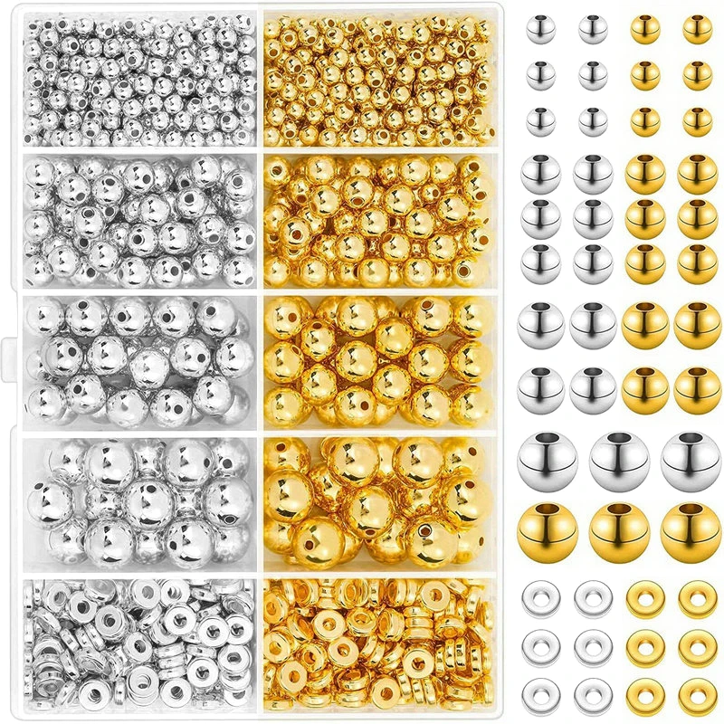 1000pcs Golden Spacer Beads Ki - Jewelry Making Tutorial ulasan dan harga