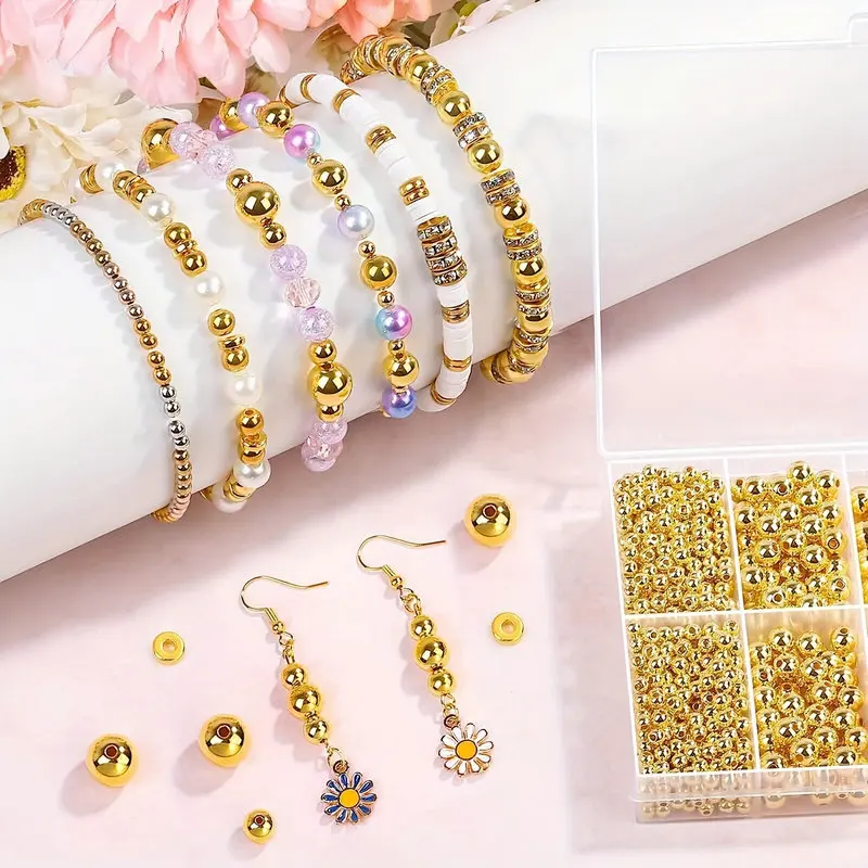 1000pcs Golden Spacer Beads Ki - Jewelry Making Tutorial ulasan dan harga