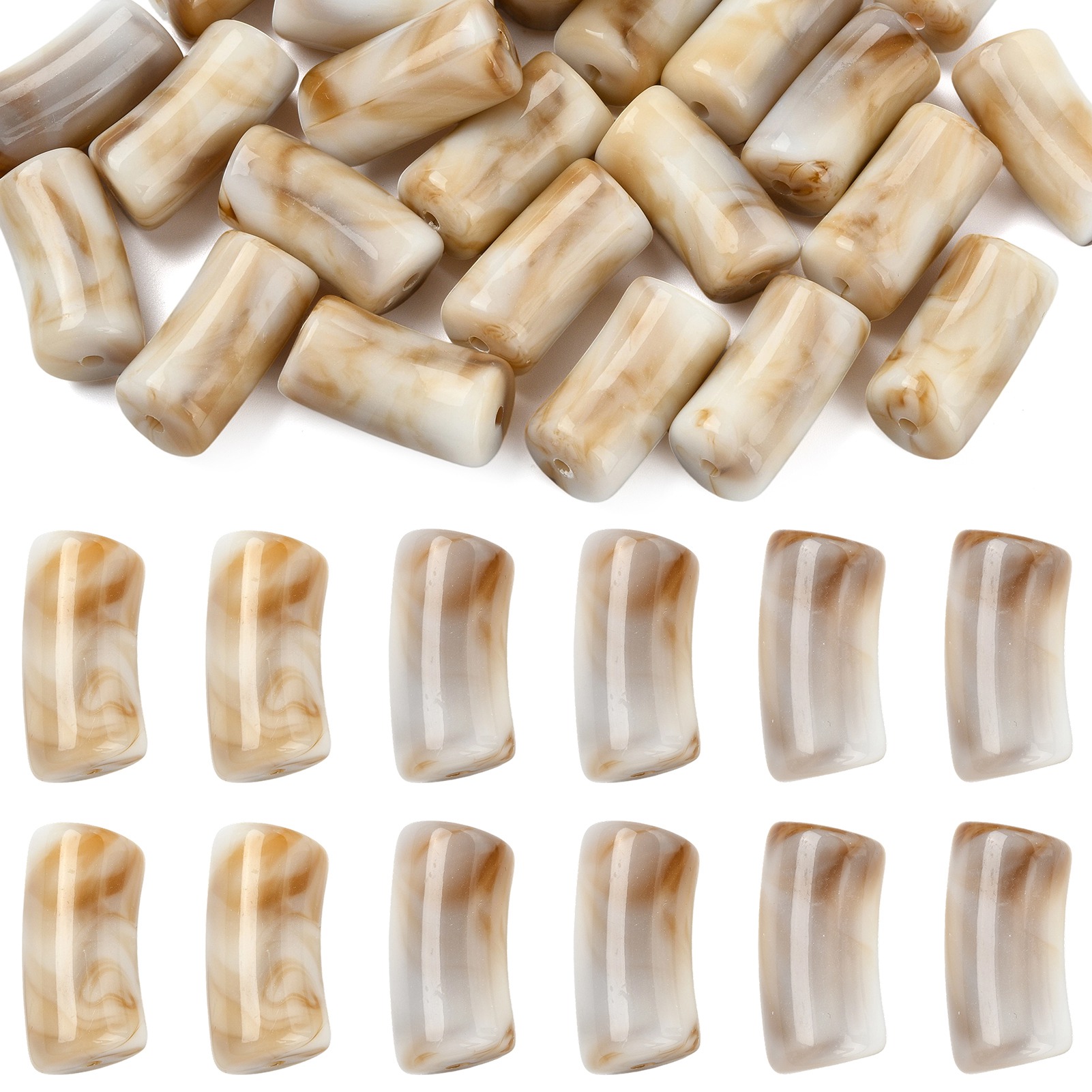 30Pcs Acrylic Imitation Gemsto - Jewelry Making Gemstones ulasan dan harga
