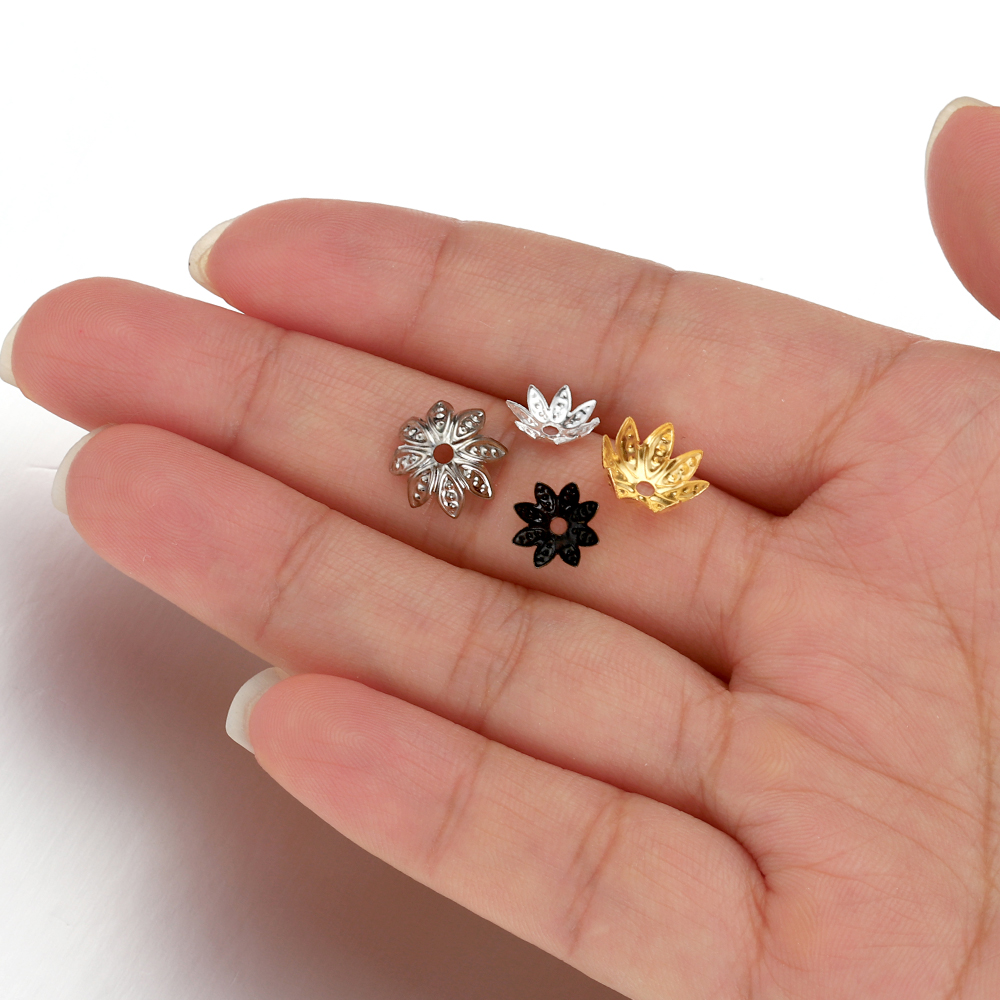 200pcs 8-10mm Gold Flower Bead - Jewelry Making Soldering Kit ulasan dan harga