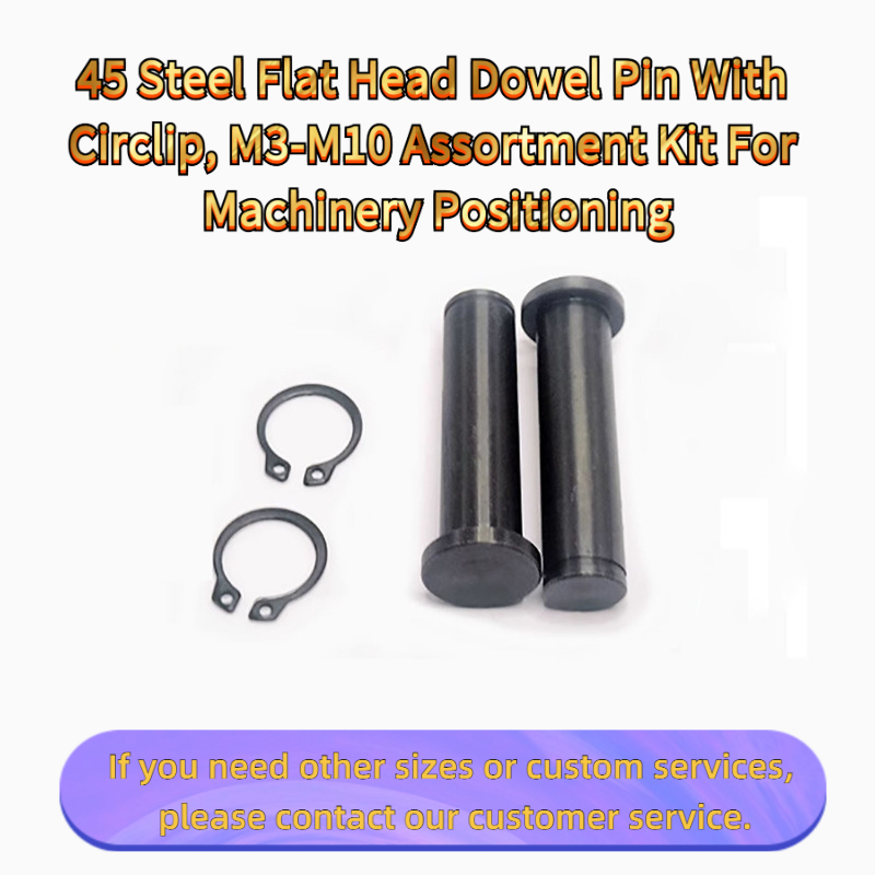 45 Steel Flat Dowel Pin With C - Head Pin Assorted ulasan dan harga