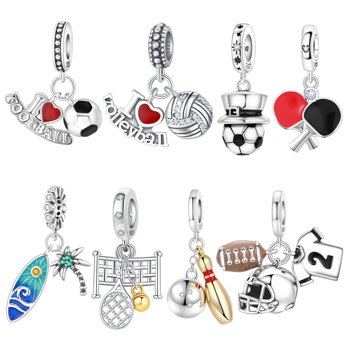 MISEFF S925 Sterling Silver Ch - Jewelry Making Table ulasan dan harga