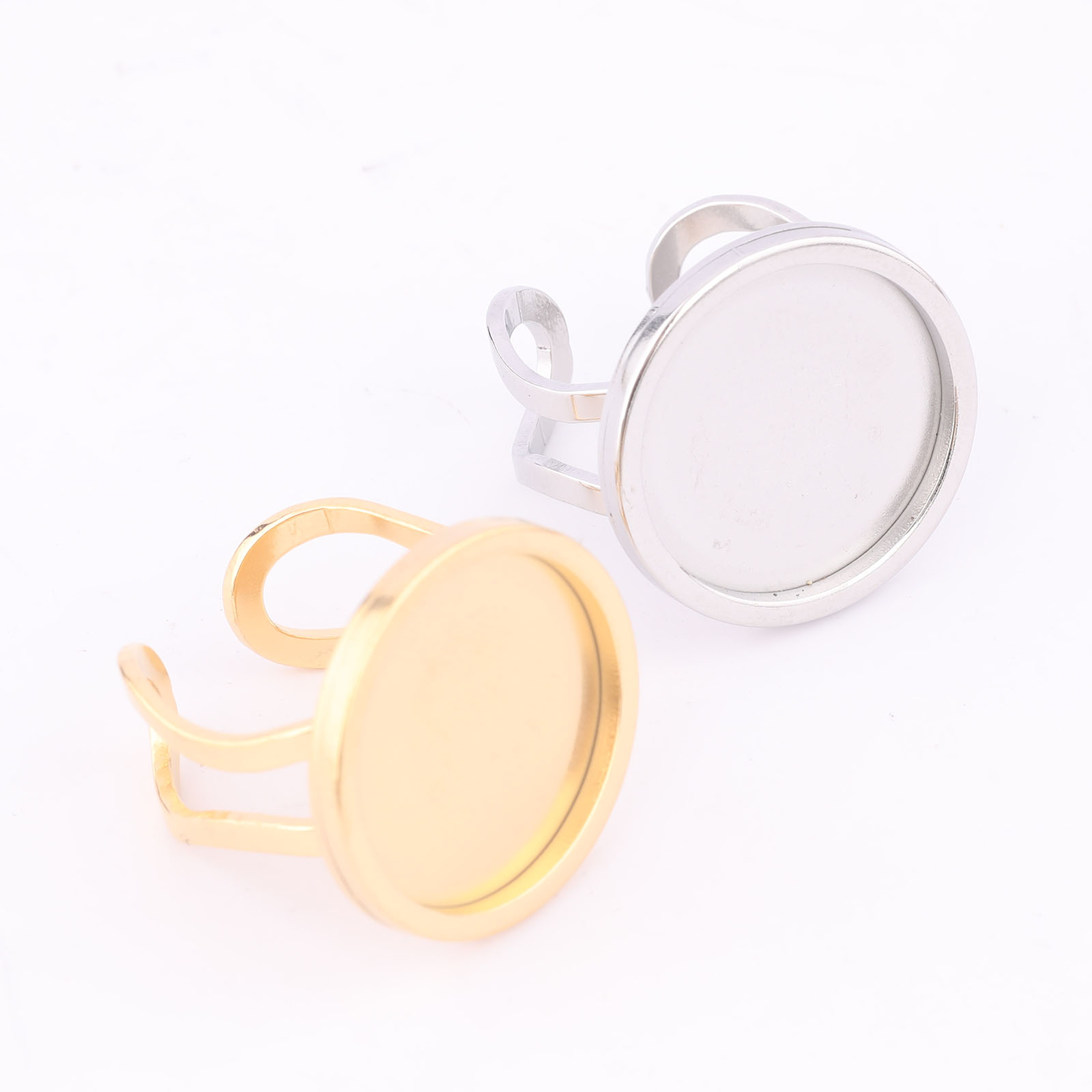 5pcs 18mm Round Cabochon Ring  - Jewelry Making Tutorial ulasan dan harga