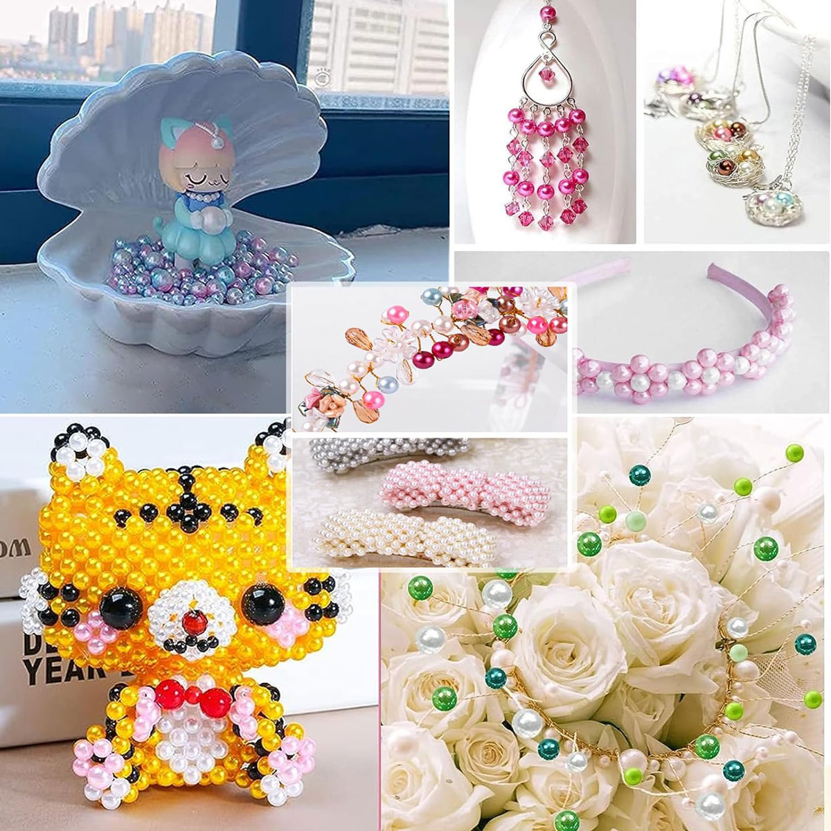 2400PCS 48 Compartments Pearl  - Jewelry Making Tutorial ulasan dan harga