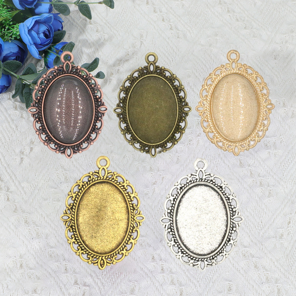 50Pcs Gemstone Pendant Vintage - Jewelry Making Gemstones ulasan dan harga